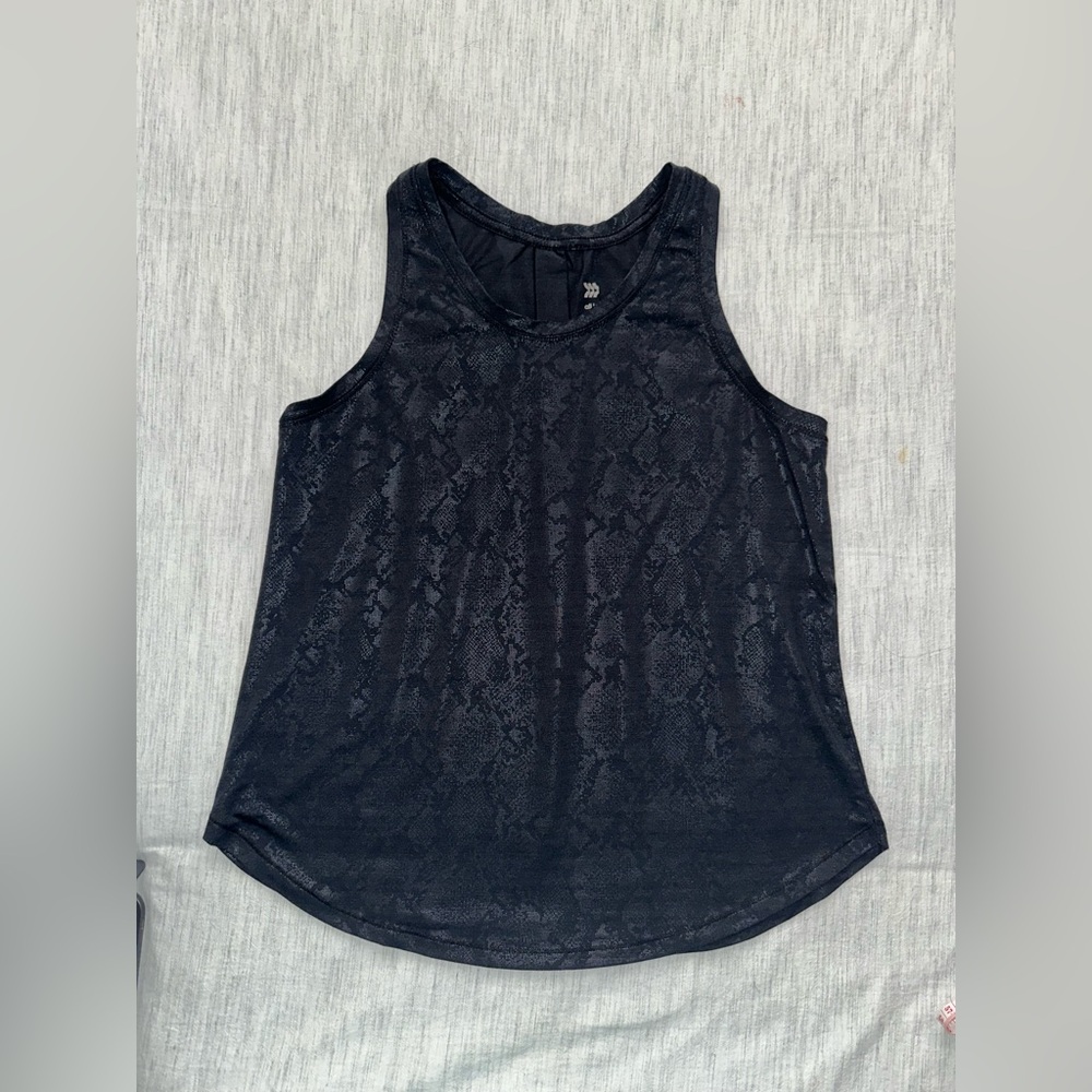 Black snake pattern print Sleeveless Top
